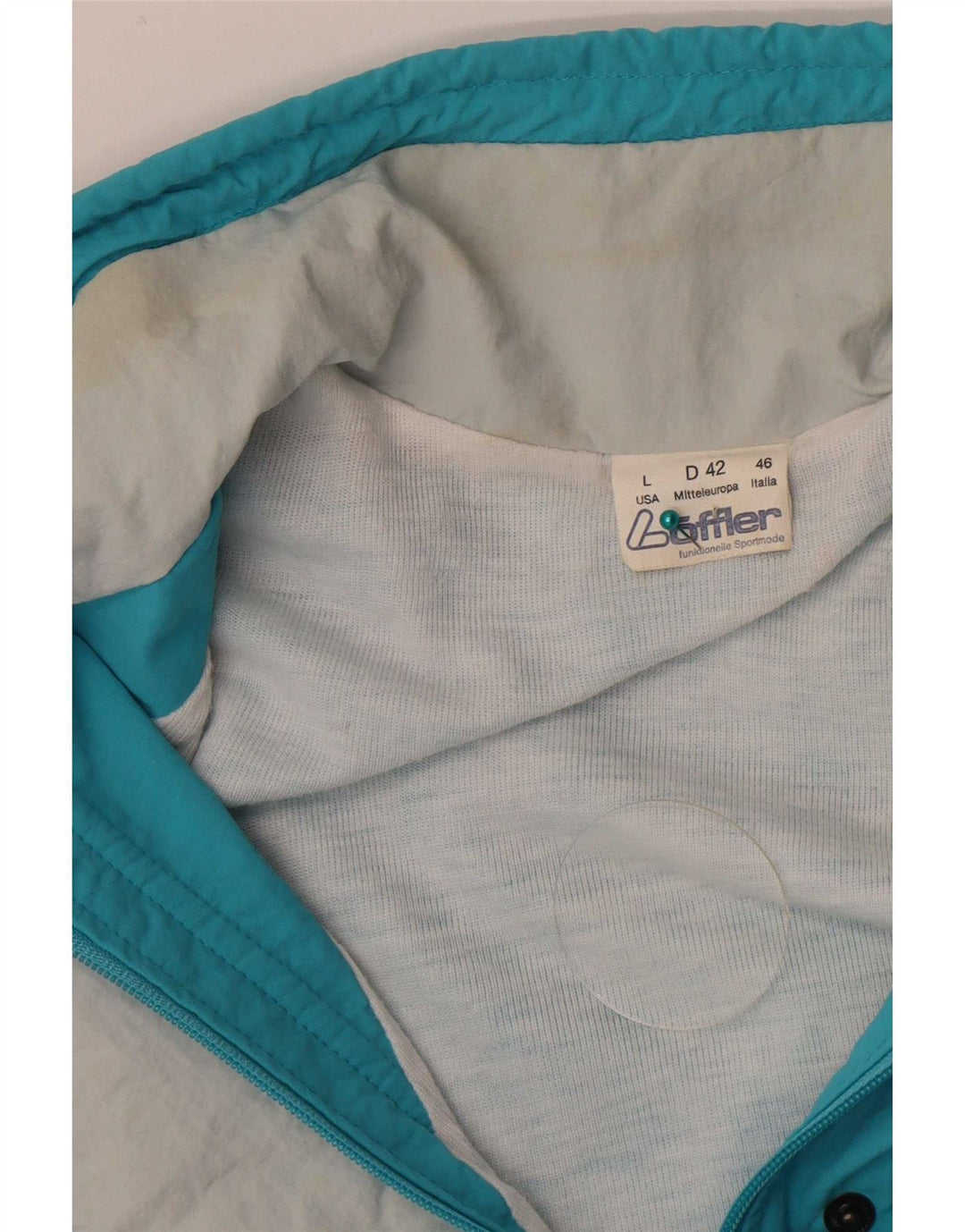 Loffler Womens Bomber Jacket EU 42 Large Blue Polyamide