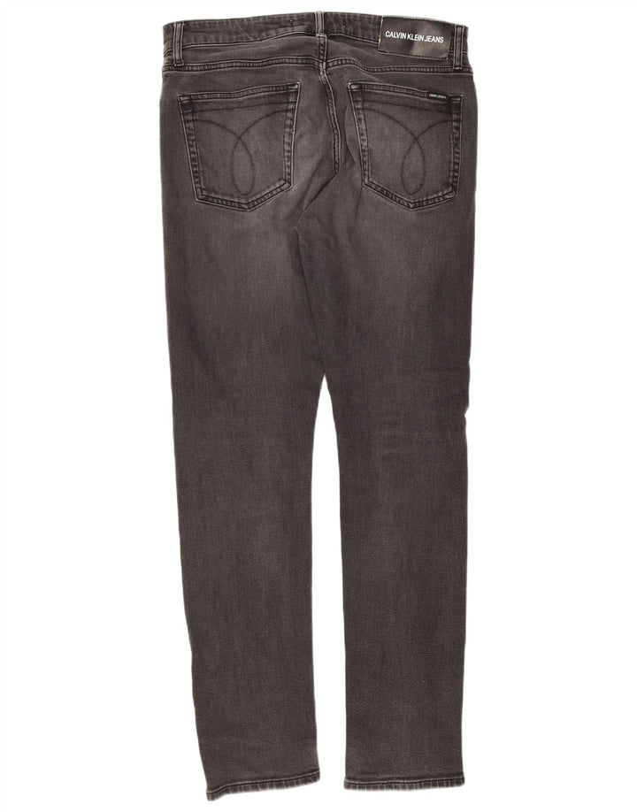 Calvin Klein Mens Slim Jeans W32 L32 Grey Cotton