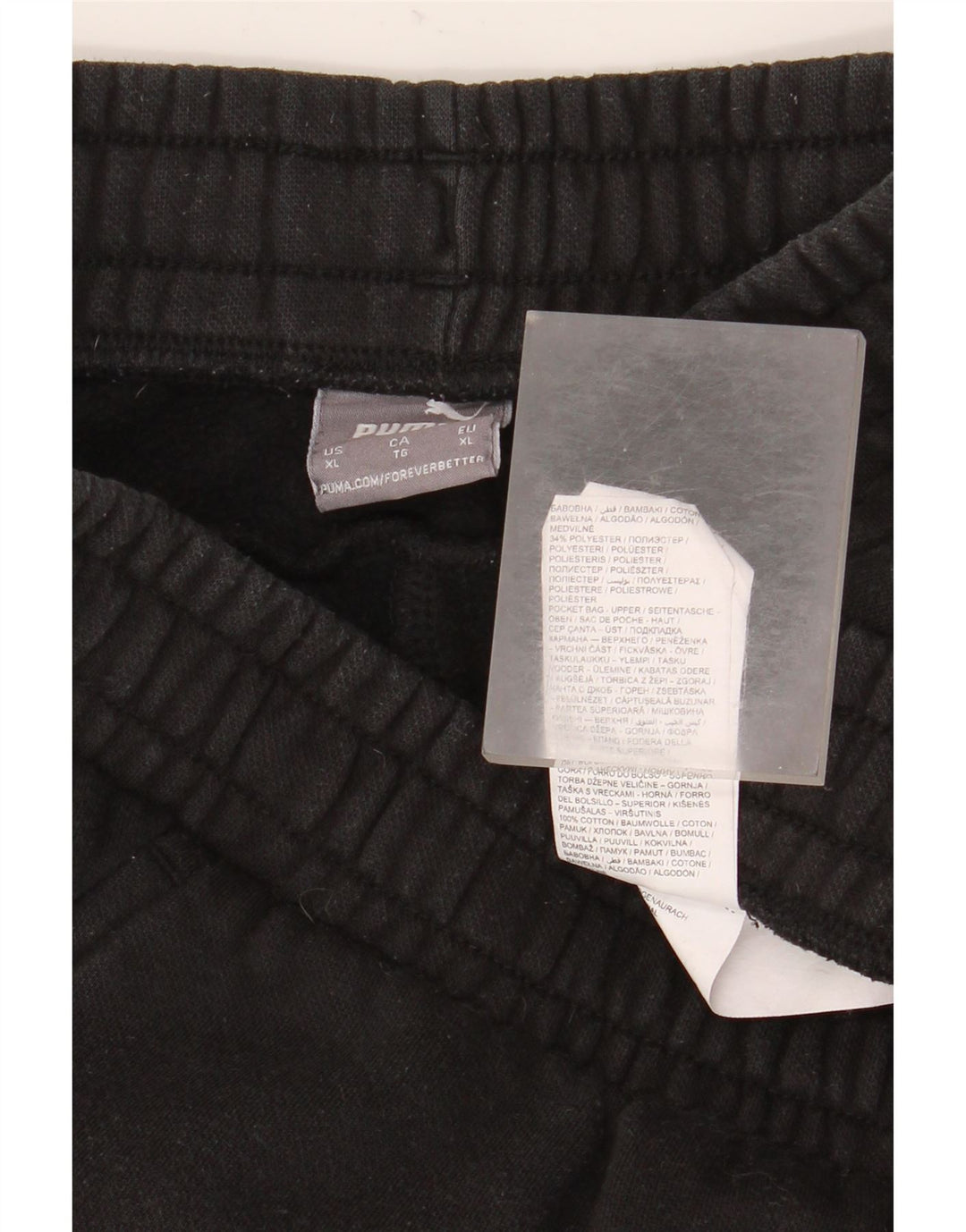 Puma Mens Tracksuit Trousers XL Black Cotton