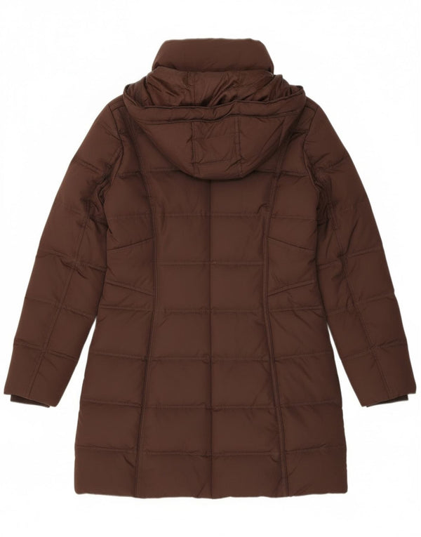 EDC Womens Hooded Padded Coat UK 14 Medium Brown Polyester