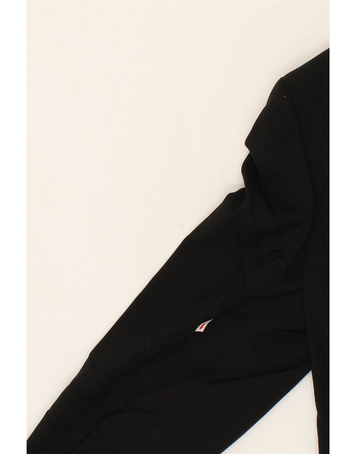 VINTAGE Mens 1 Button Blazer Jacket UK 38 Medium Black Wool Vintage Vintage and Second-Hand Vintage from Messina Hembry 