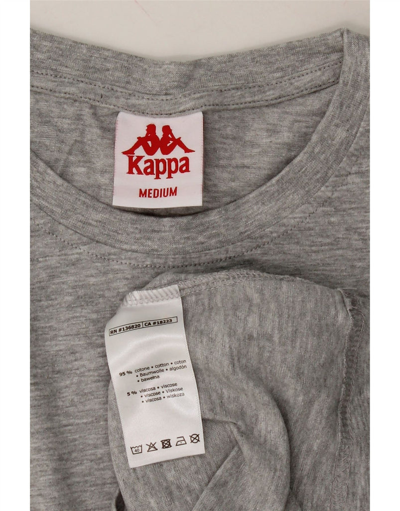 KAPPA Mens T-Shirt Top Medium Grey Flecked Cotton Vintage Kappa and Second-Hand Kappa from Messina Hembry 