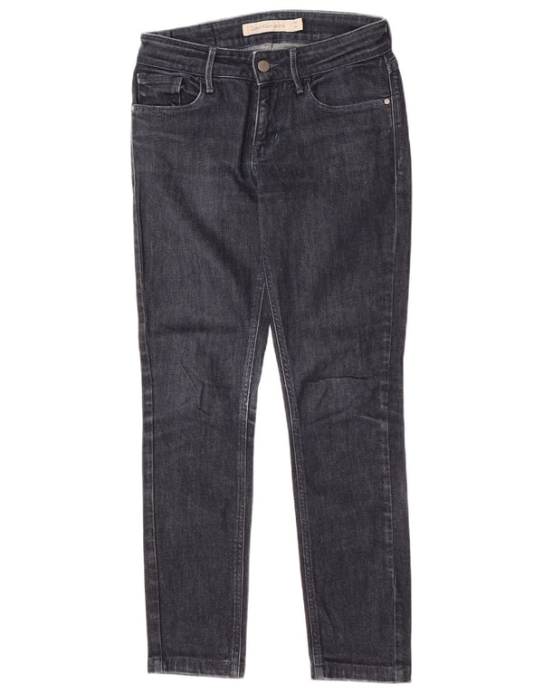 Calvin Klein Womens Slim Jeans W27 L27 Navy Blue Cotton