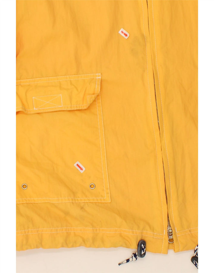 TIMBERLAND Mens Hooded Rain Jacket UK 40 Large Yellow Nylon