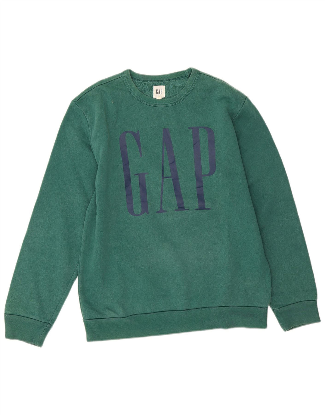 Gap Mens Graphic Sweatshirt Jumper Small Green Cotton