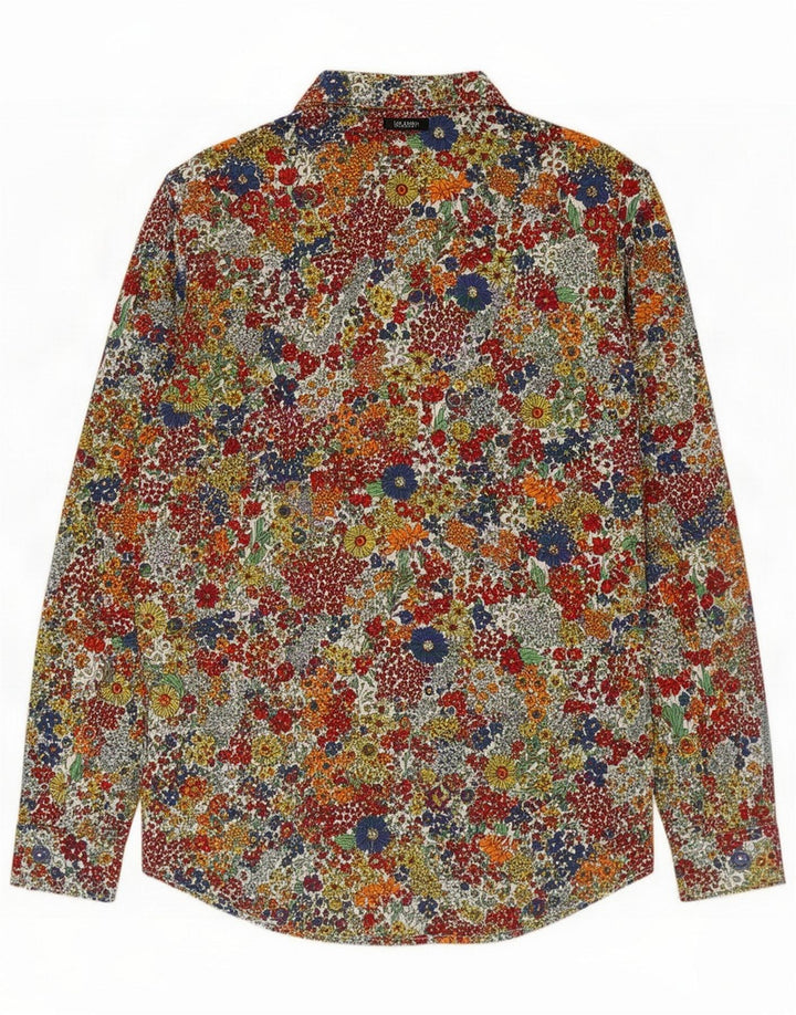 Benetton Womens Shirt UK 14 Large Multicoloured Floral