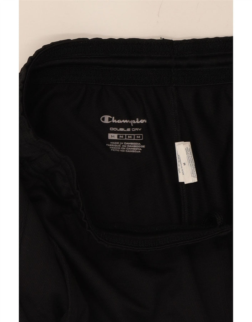 CHAMPION Mens Double Dry Tracksuit Trousers Medium  Black Polyester Vintage Champion and Second-Hand Champion from Messina Hembry 