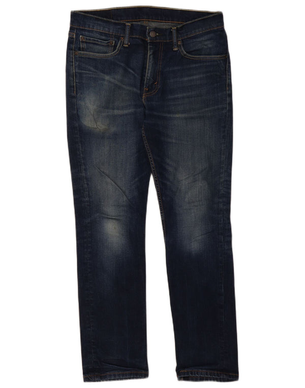 Levi's Womens 511 Slim Jeans W32 L30 Navy Blue Cotton
