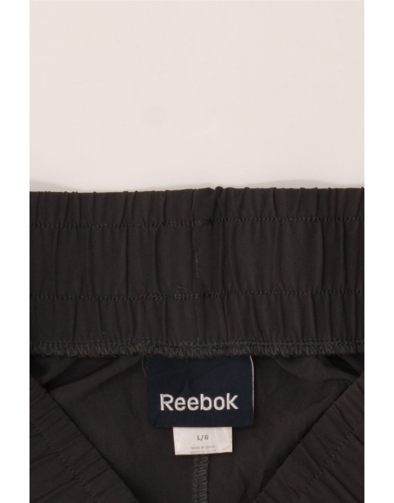 REEBOK Womens Sport Shorts UK 16 Large Grey Polyester Vintage Reebok and Second-Hand Reebok from Messina Hembry 