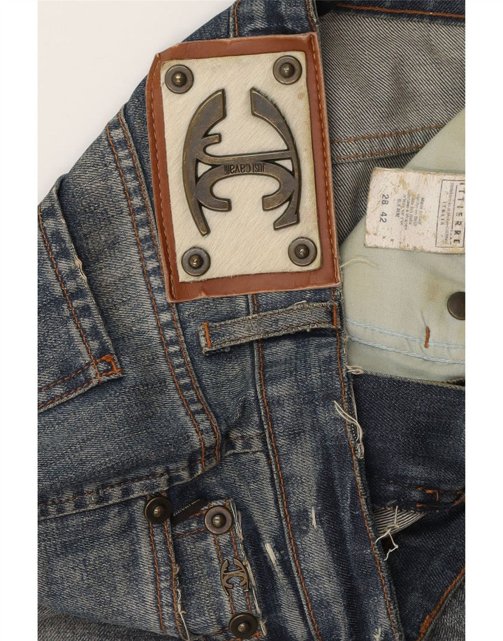 JUST CAVALLI Womens Ittierre Straight Jeans IT 42 Medium W28 L31 Blue