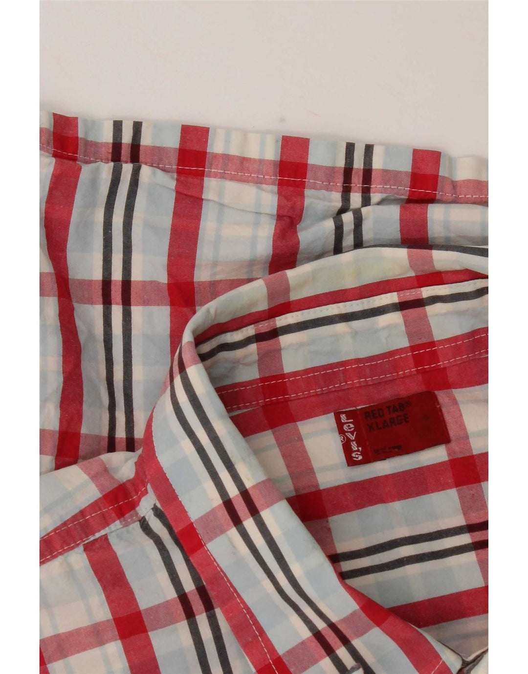 Levi's Mens Short Sleeve Shirt XL Multicoloured Plaid