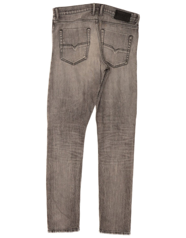 Diesel Mens Slim Jeans W32 L32 Grey Cotton