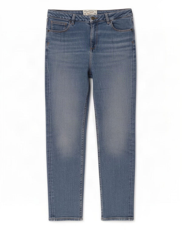 Fat Face Womens Sway Slim Jeans UK 12 Medium W30 L27 Blue Cotton