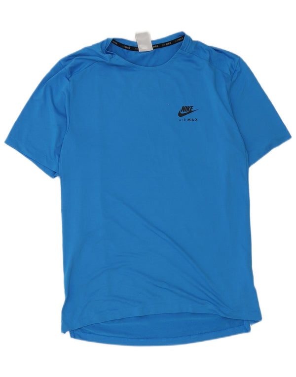 Nike Mens Graphic T-Shirt Top Small Blue Polyester