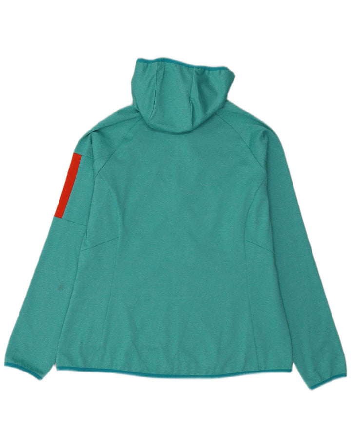 Jack Wolfskin Womens Tracksuit Top Jacket UK 14 Large Green Colourblock