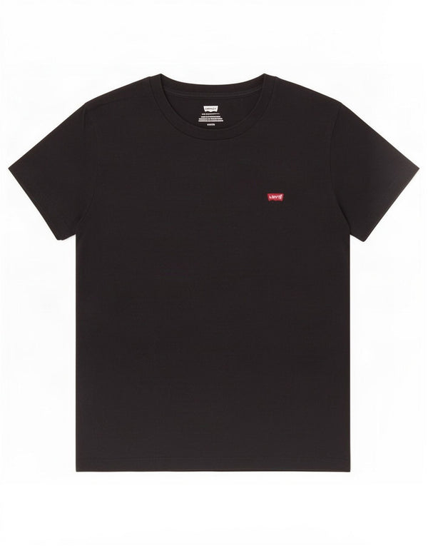 Levi's Womens T-Shirt Top UK 10 Small Black Cotton