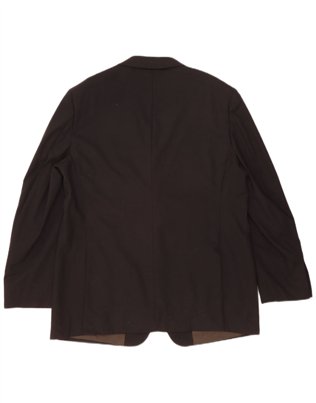 Marks & Spencer Mens 2 Button Blazer Jacket UK 46 XL Black Wool