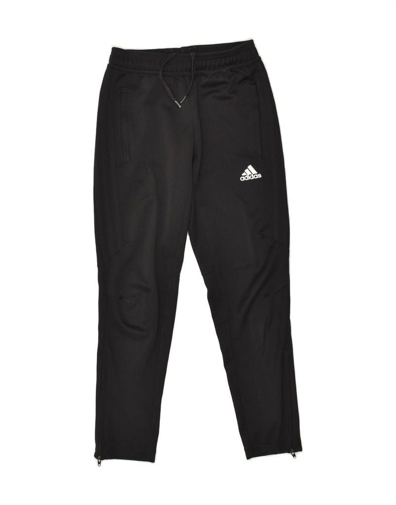 ADIDAS Boys Tracksuit Trousers 9-10 Years Black Polyester | Vintage Adidas | Thrift | Second-Hand Adidas | Used Clothing | Messina Hembry 