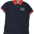 North Sails Mens Polo Shirt Large Navy Blue Colourblock Cotton
