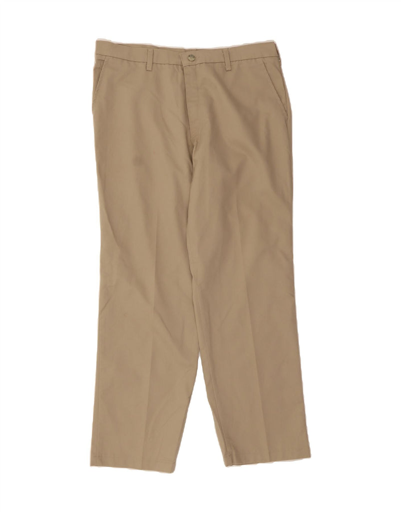 LEE Mens Straight Chino Trousers W36 L32 Beige Polyester Vintage Lee and Second-Hand Lee from Messina Hembry 