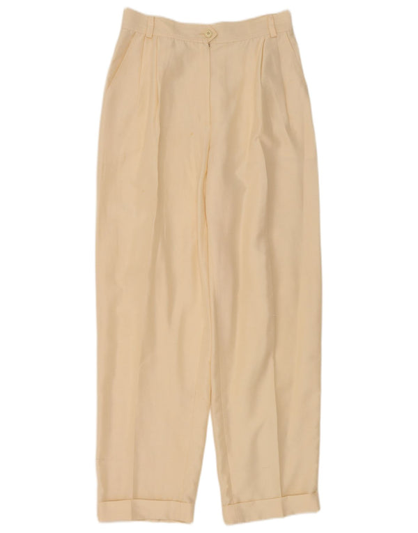 Rosanna Manzoni Womens Pegged Casual Trousers IT 44 Medium W26 L28 Beige
