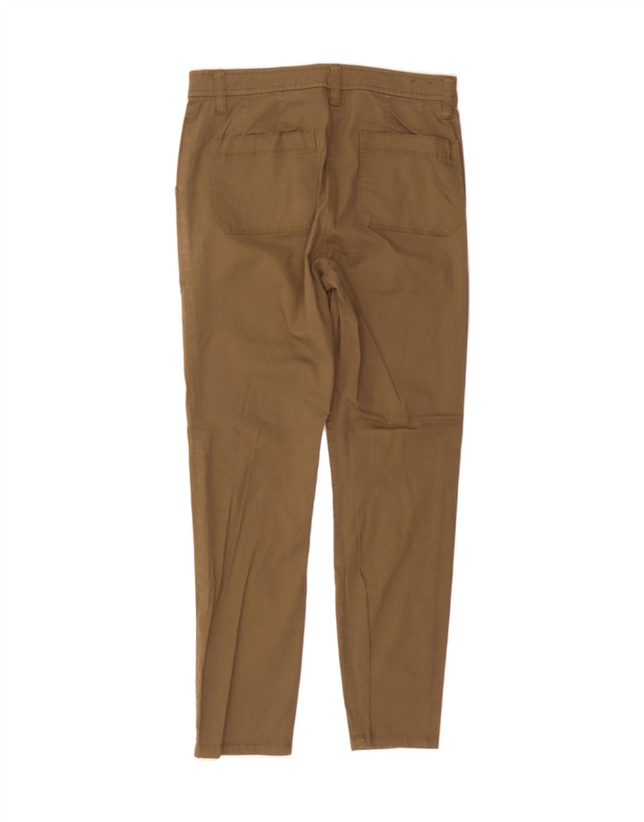 J. CREW Womens Slim Casual Trousers W27 L27 Brown Cotton Vintage J. Crew and Second-Hand J. Crew from Messina Hembry 