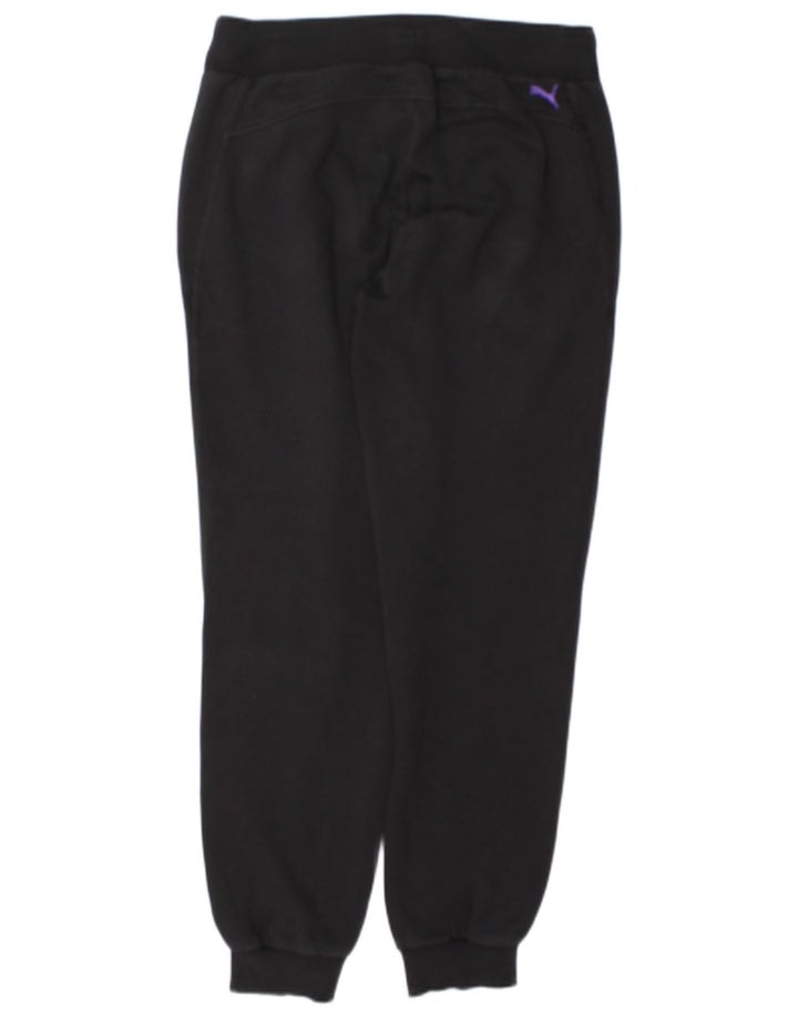Puma Womens Graphic Tracksuit Trousers Joggers UK 12 Medium Black