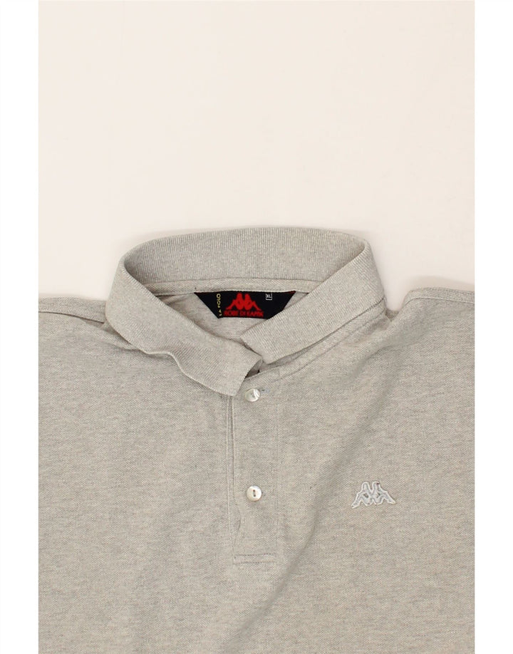 KAPPA Mens Polo Shirt XL Grey Cotton Vintage Kappa and Second-Hand Kappa from Messina Hembry 