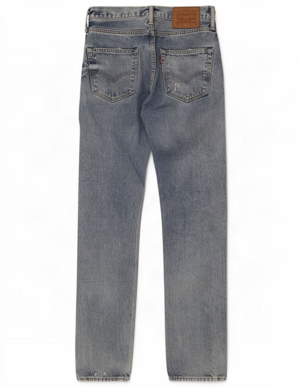 Levi's Mens 501 Distressed Tapered Jeans W28 L32 Blue Cotton
