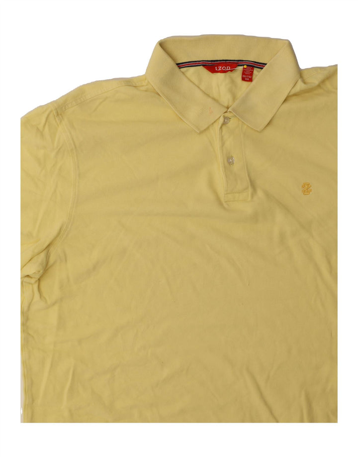 IZOD Mens Polo Shirt 2XL Yellow Cotton Vintage Izod and Second-Hand Izod from Messina Hembry 