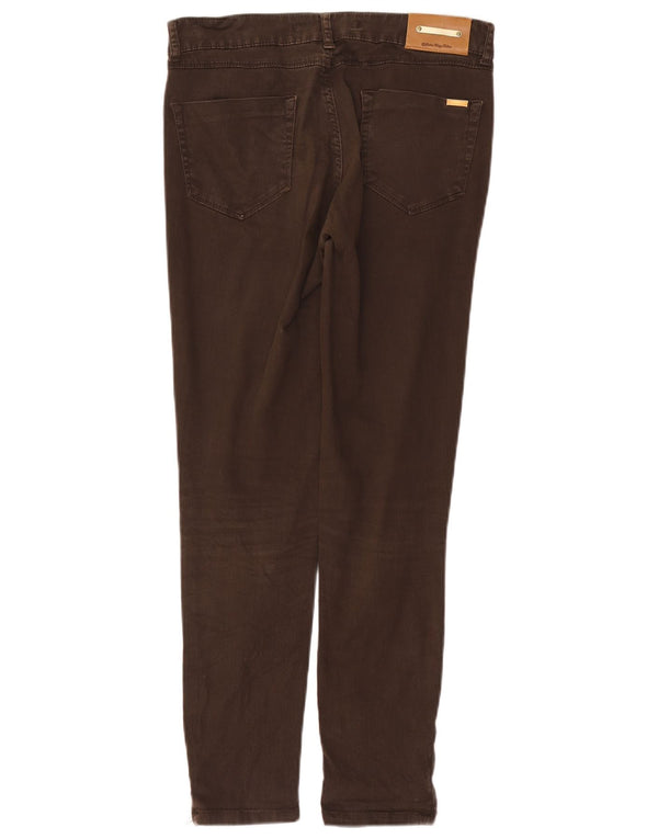 Zara Mens Slim Jeans EU 40 Medium W30 L28 Brown Cotton