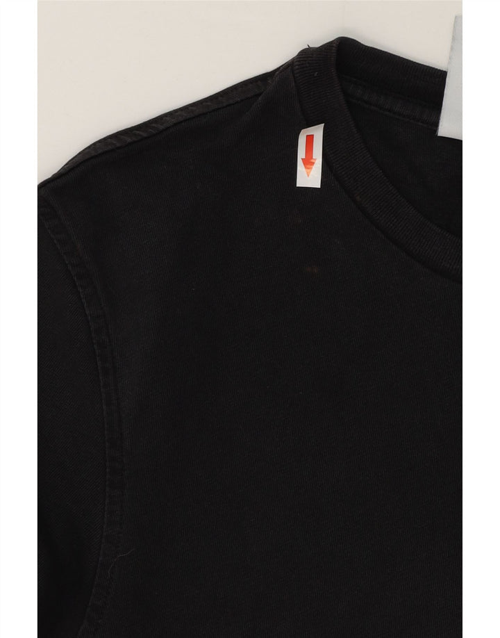 Adidas Mens T-Shirt Top Large Black Cotton