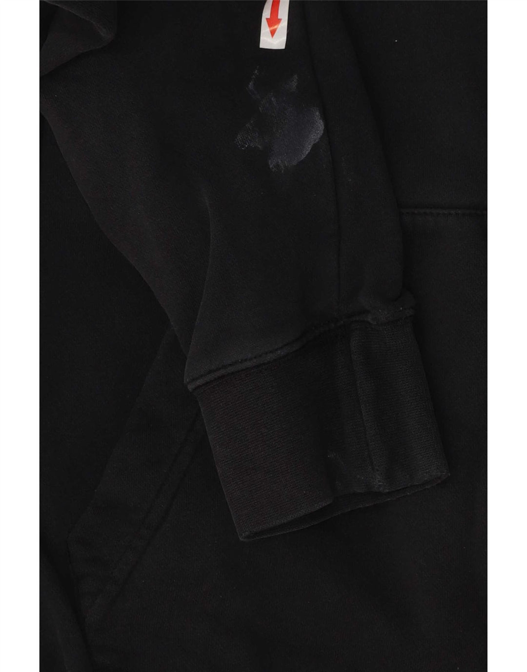 Nike Mens Zip Hoodie Sweater Medium Black Cotton