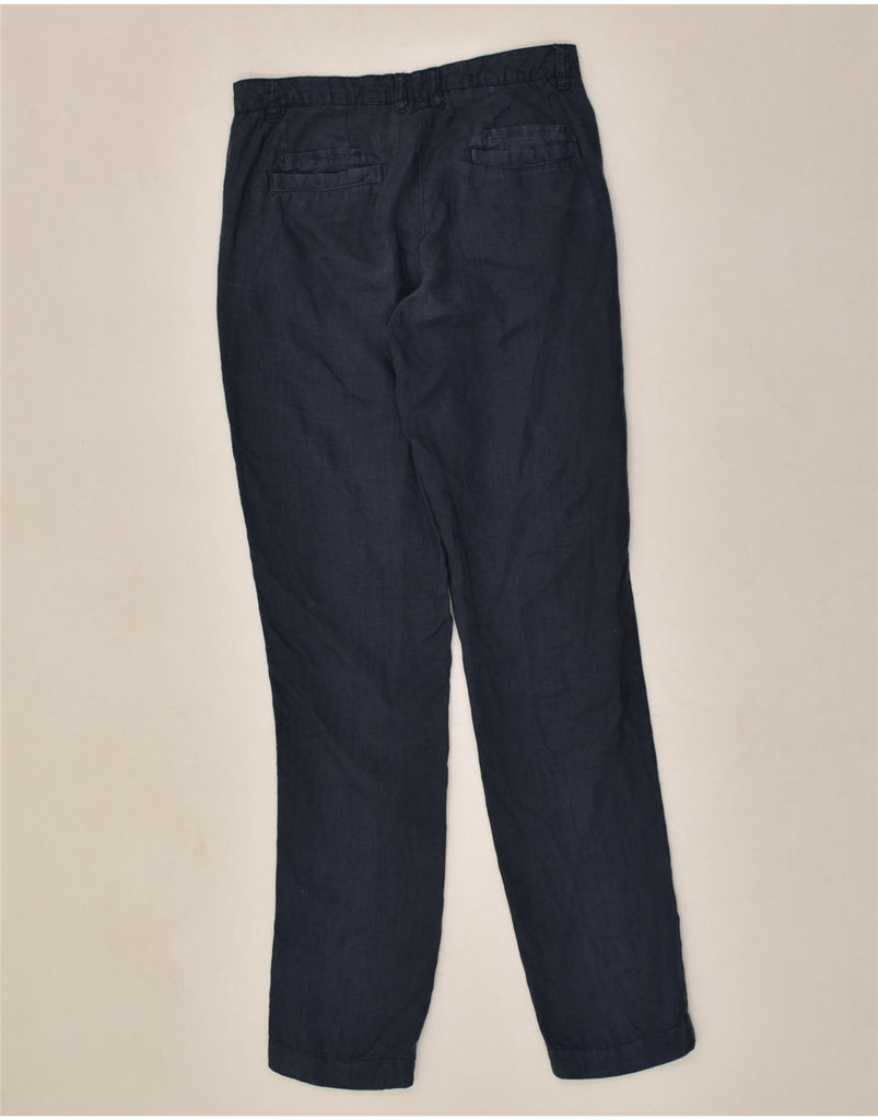 DACK'S Womens Slim Casual Trousers IT 42 Medium W28 L32  Navy Blue | Vintage Dack's | Thrift | Second-Hand Dack's | Used Clothing | Messina Hembry 