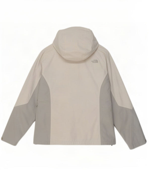 The North Face Womens Windbreaker Jacket UK 16 Large White Colourblock