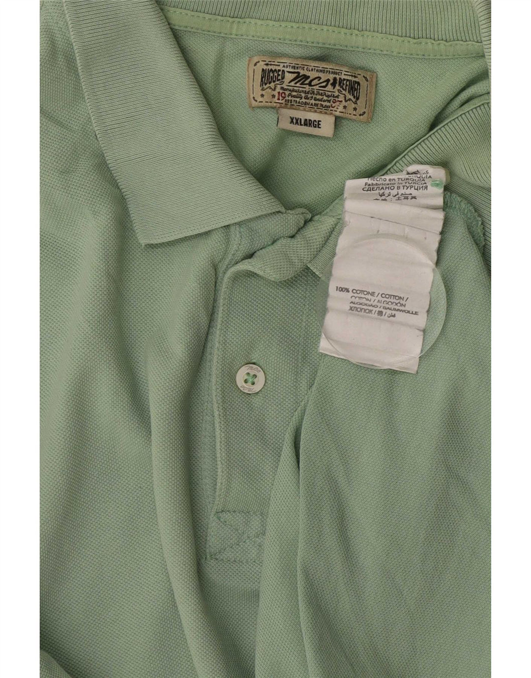 Marlboro Classics Mens Polo Shirt 2XL Green Cotton