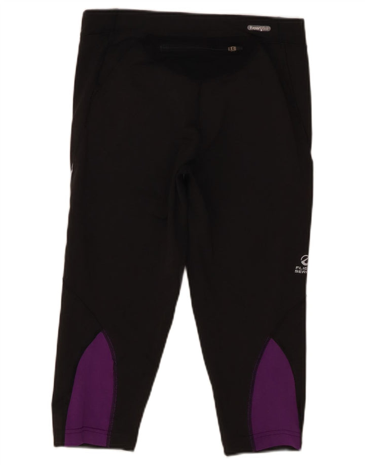 The North Face Womens Capri Leggings UK 14 Medium Black Colourblock