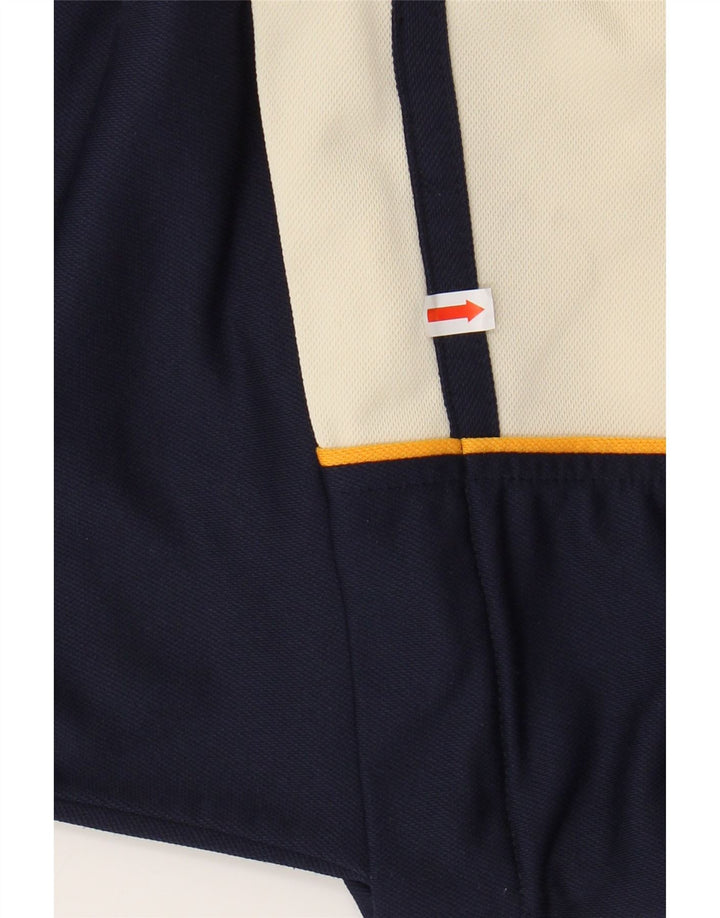 ASICS Mens Tracksuit Top Jacket XL White Colourblock Polyester