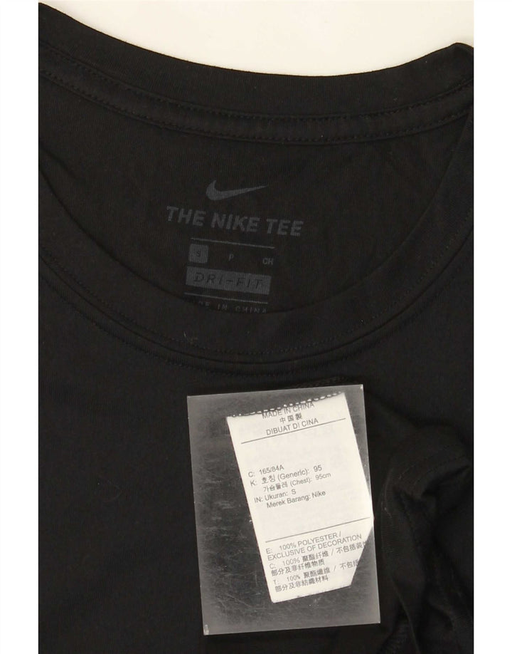 Nike Mens Dri Fit T-Shirt Top Small Black Polyester