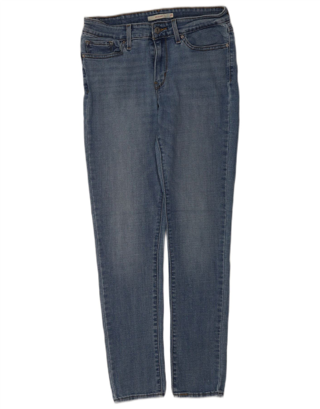Levi's Womens 711 Skinny Jeans W29 L29 Blue Cotton