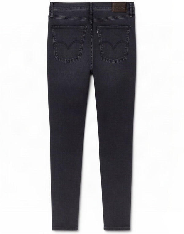 Levi's Womens Mile High Super Skinny Jeans W30 L27 Navy Blue Cotton