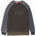 Puma Mens Graphic Sweatshirt Jumper Medium Navy Blue Colourblock