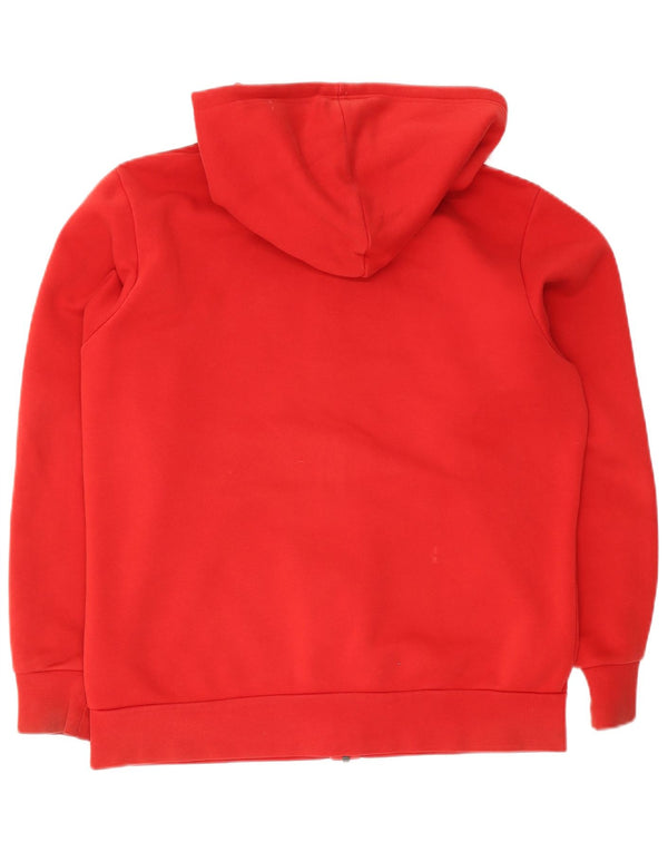 Adidas Mens Zip Hoodie Sweater XL Red Cotton