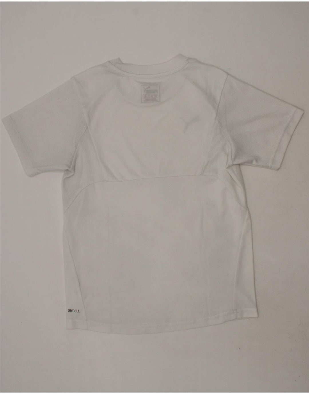 PUMA Boys T-Shirt Top 9-10 Years White Vintage Puma and Second-Hand Puma from Messina Hembry 