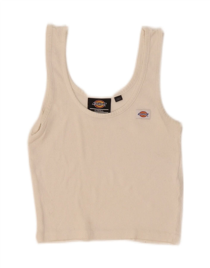 Dickies Womens Crop Vest Top UK 4 XS White