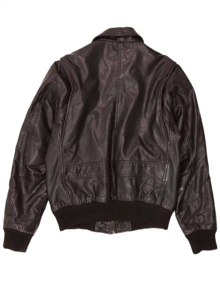 Conbipel Mens Leather Jacket IT 52 Large Black