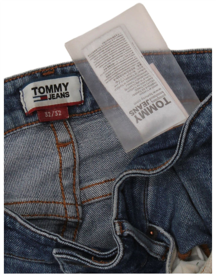 Tommy Hilfiger Mens Ryan Straight Jeans W32 L42 Blue Cotton