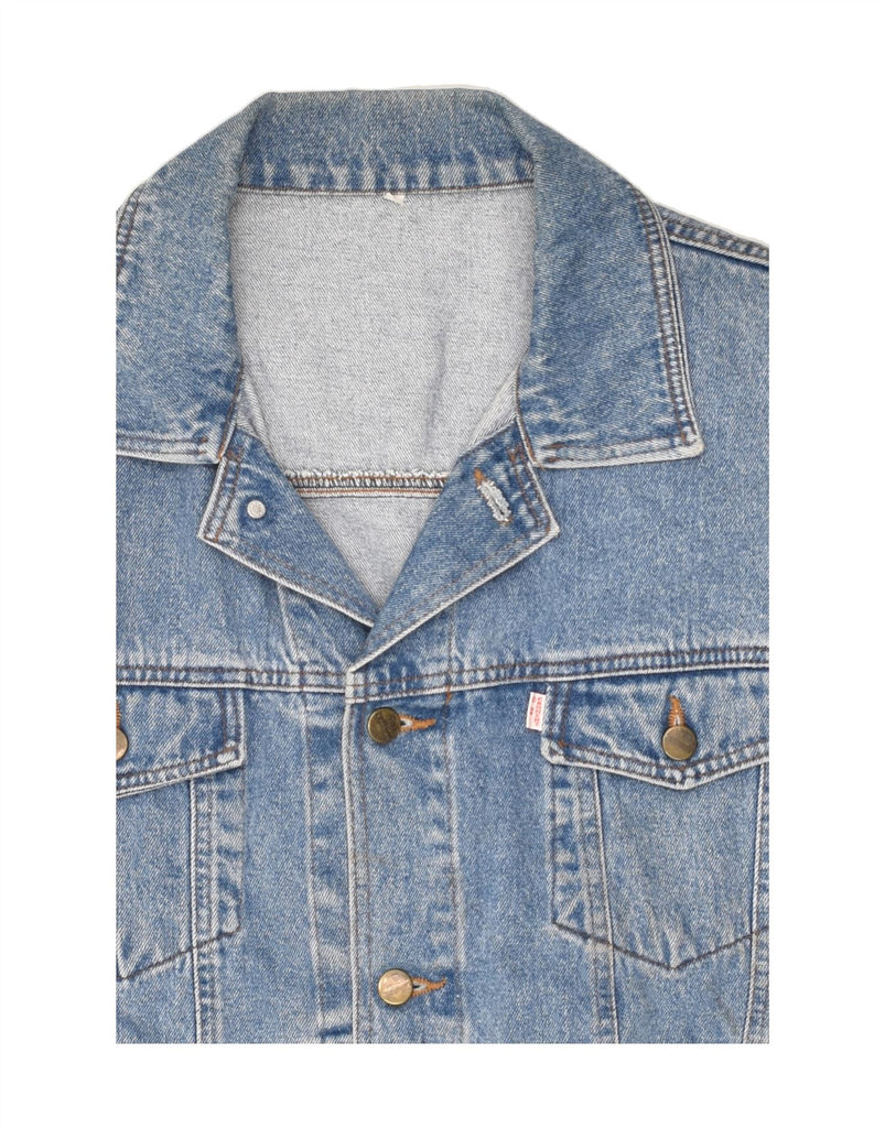 VINTAGE Mens Denim Jacket UK 38 Medium Blue | Vintage Vintage | Thrift | Second-Hand Vintage | Used Clothing | Messina Hembry 