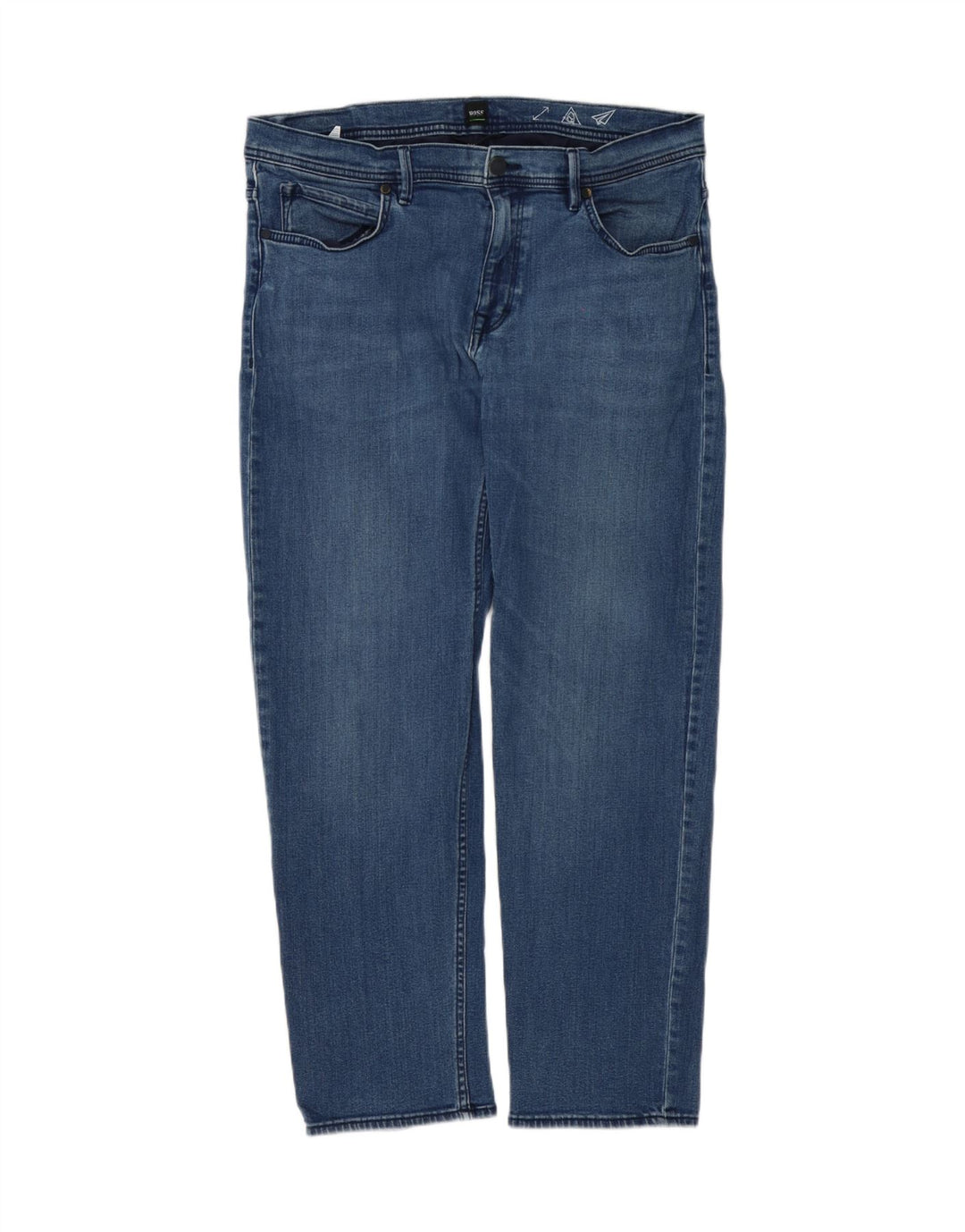 Hugo Boss Mens Slim Jeans W36 L30 Blue Cotton