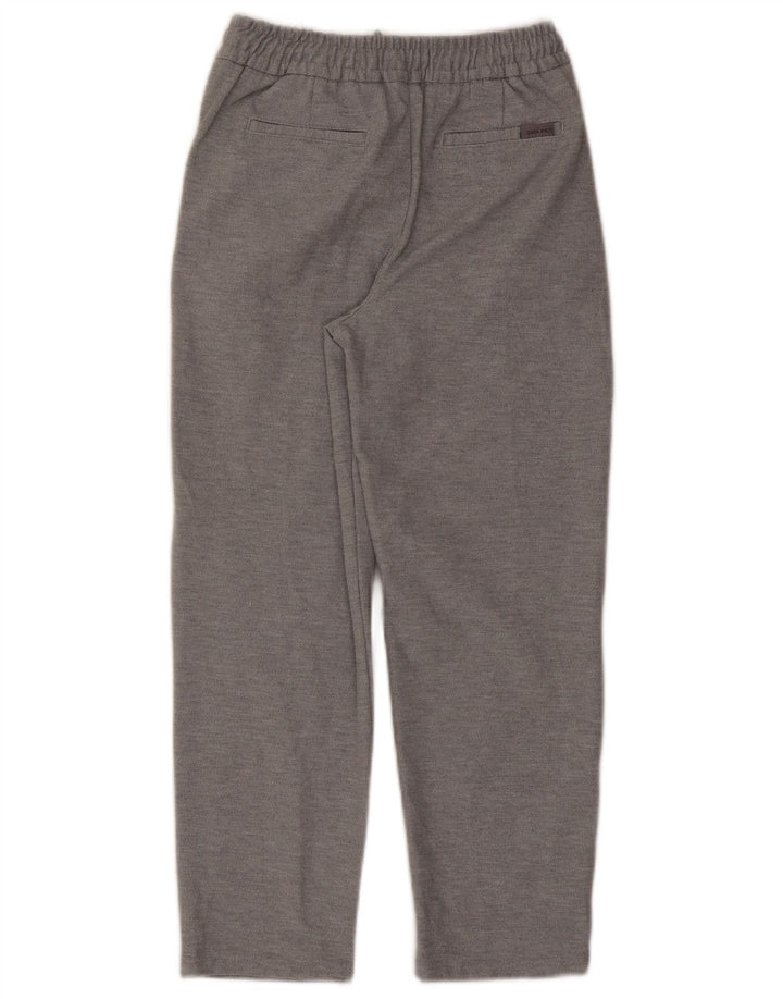 Zara Boys Straight Chino Trousers 11-12 Years W24 L24 Grey Polyester